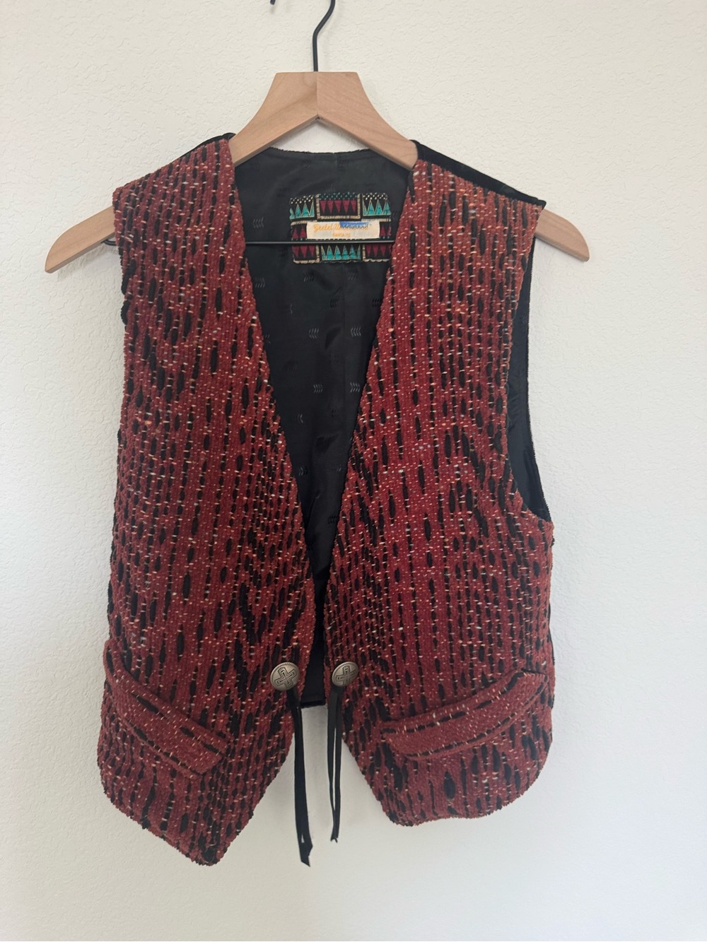 Vintage Embroidered Western Rodeo Vest